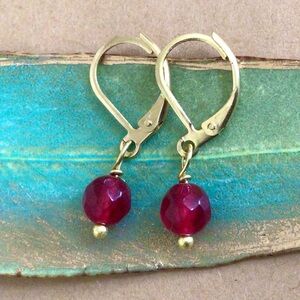 New Ruby Sundance Charm Earrings